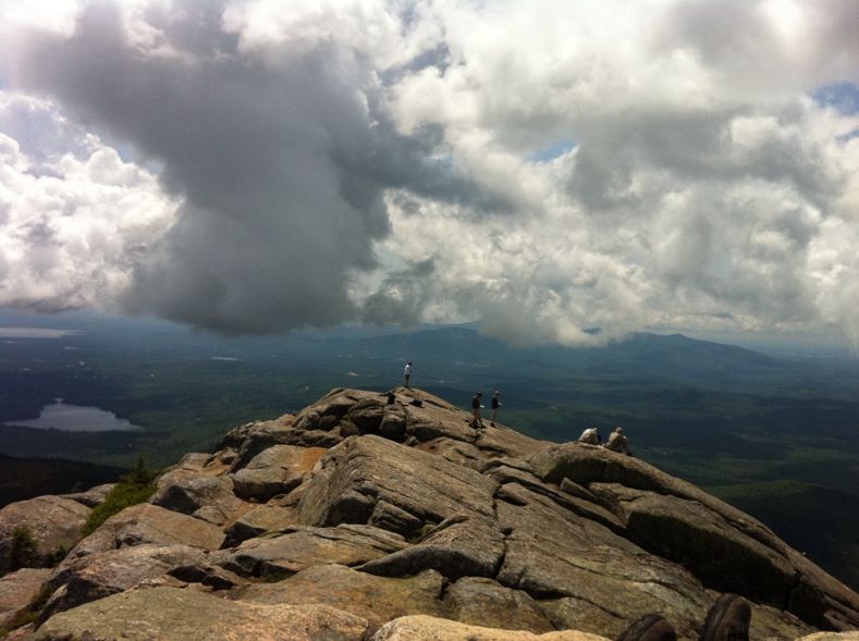 At the peak of Mount Chocorua